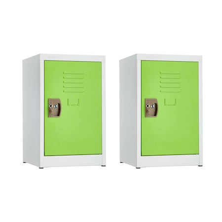Adiroffice 15 in W, 15 in D, 24 in H, Steel ADI629-02-GRN-2PK